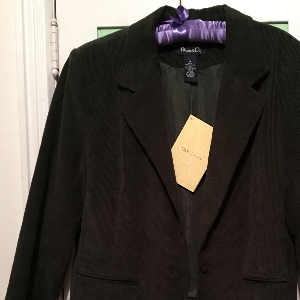 Denim & Co Corduroy Blazer